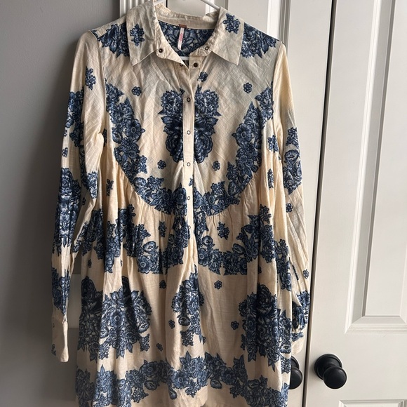 Free People Smell The Rose Mini Dress - Picture 1 of 4